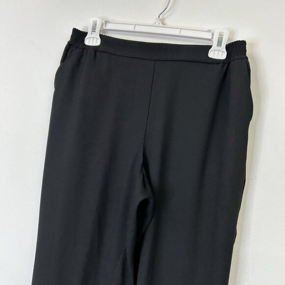 Anthropologie Essential Pull On Trouser Pants Women’s Size Small Black Ankle - Picture 4 of 10
